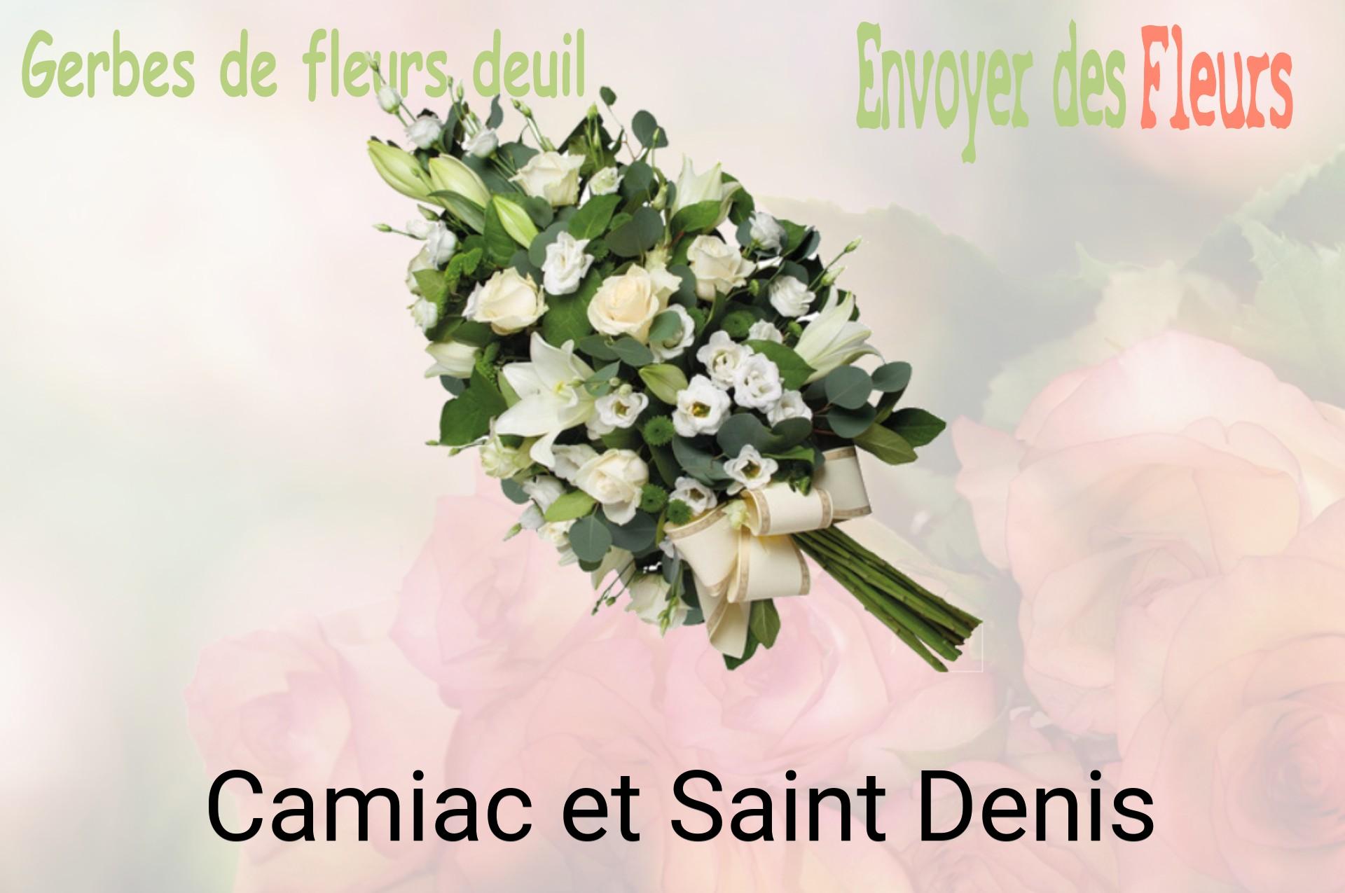 Gerbe de fleurs de deuil livrée à Camiac-et-Saint-Denis